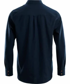 Aclima LeisureWool Woven Wool Shirt Man Navy Blazer