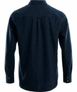 Aclima LeisureWool Woven Wool Shirt Man Navy Blazer