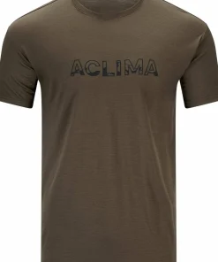 Aclima Men's LightWool 140 Classic Tee Logo Tarmac