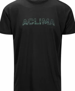 Aclima Men's LightWool 140 Classic Tee Logo Jet Black