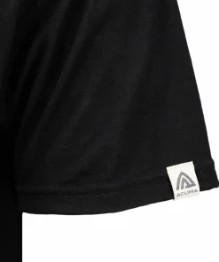 Aclima Men's LightWool 140 Classic Tee Logo Jet Black