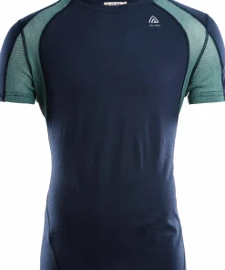 Aclima Men's LightWool 140 Sports T-shirt Navy Blazer/North Atlantic