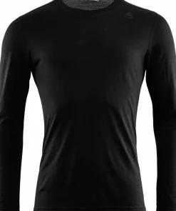 Aclima Men's LightWool Undershirt Long Sleeve Jet Black