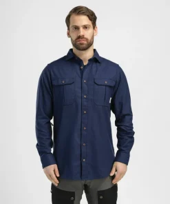 Aclima Men's ReBorn Woolshirt Navy Melange