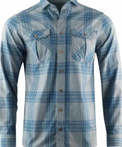 Aclima Men's ReBorn Woolshirt Check Light Grey/Jeans