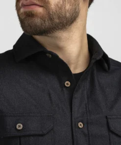 Aclima Men's ReBorn Woolshirt Dark Grey Melange