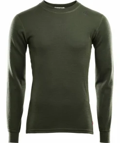 Aclima Men's WarmWool Crew Neck Olive Night