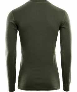 Aclima Men's WarmWool Crew Neck Olive Night