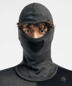 Aclima Men's WarmWool Hoodsweater with Zip Marengo/Jet Black/Corsair