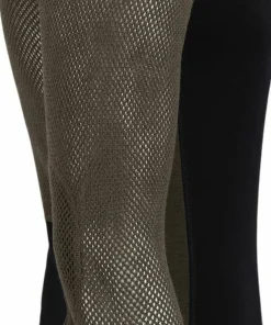 Aclima Men's WoolNet Hybrid Mockneck Jet Black/Tarmac/Gold Flame
