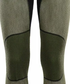 Aclima Men's WoolNet Hybrid Longs Jet Black/Olive Night/Dill