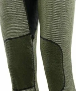 Aclima Men's WoolNet Hybrid Longs Jet Black/Olive Night/Dill