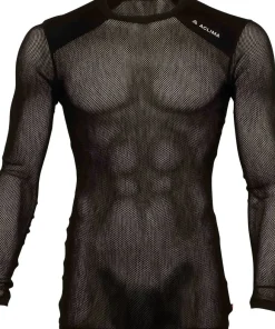 Aclima Men's WoolNet Light Crewneck Jet Black