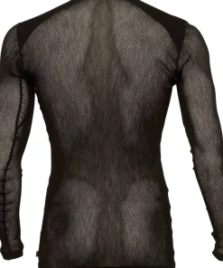 Aclima Men's WoolNet Light Crewneck Jet Black