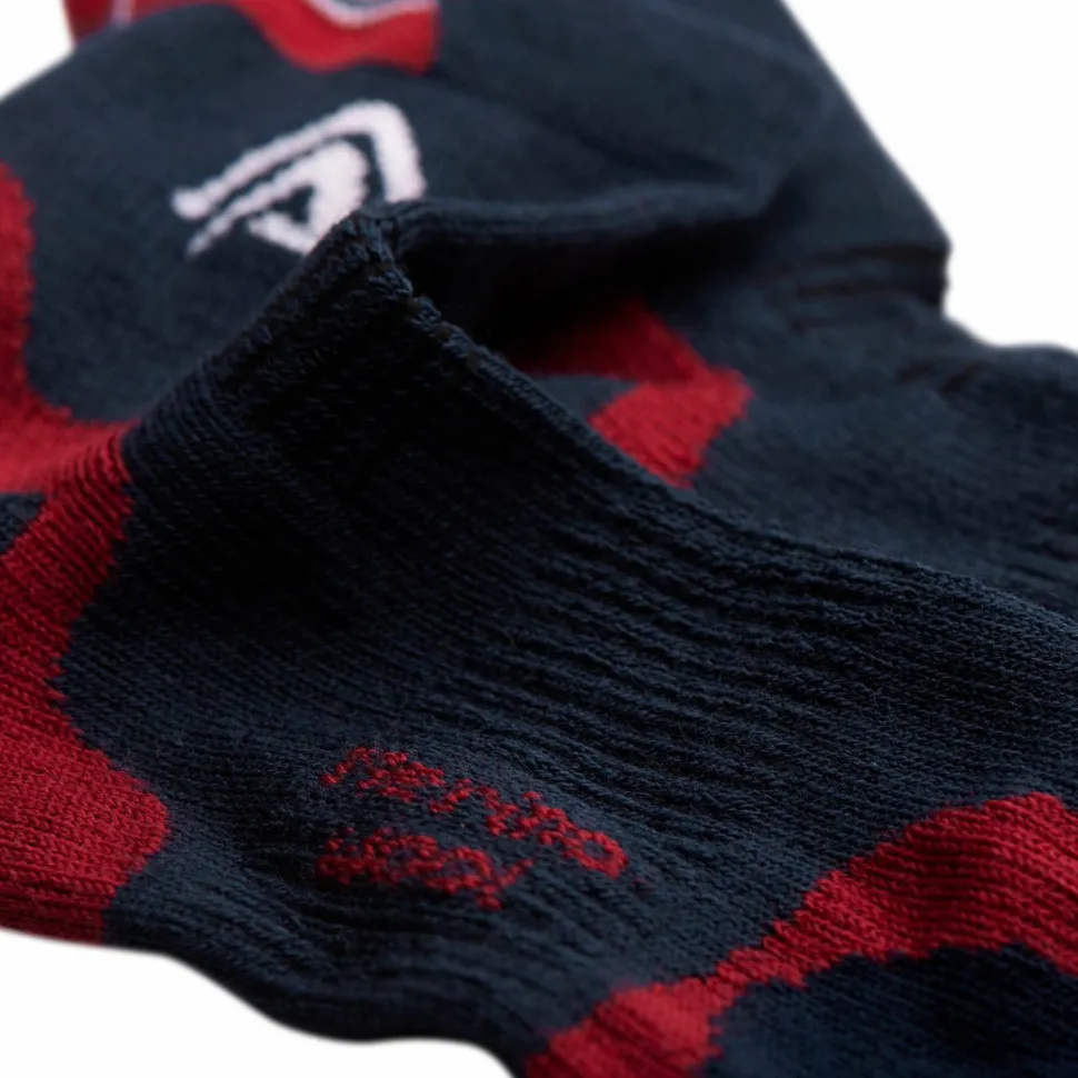 Aclima Running Socks 2-Pack Blue/ Red/ White