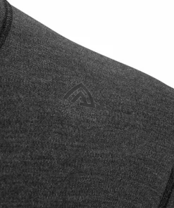 Aclima WarmWool Mock Neck with Zip Man Marengo/Jet Black