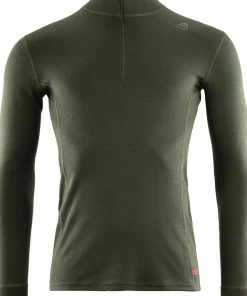 Aclima WarmWool Mock Neck with Zip Man Olive Night