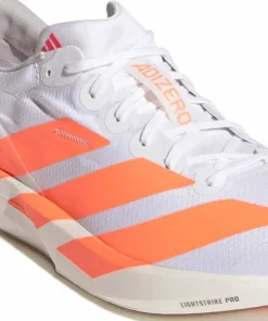 Adidas Men's Adizero Adios 9 Cloud white/Lucid Orange/Lucid red