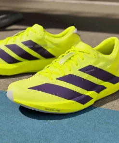 Adidas Men's Adizero Adios 9 Solar Yellow / Aurora Plum / Powder Plum
