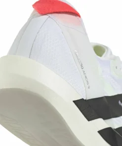 Adidas Men's Adizero Adios 9 Cloud White/Core Black/Lucid Red