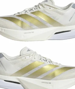 Adidas Men's Adizero Boston 13 Cloud White/Gold Mint/Halsil