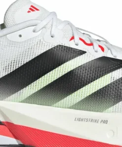 Adidas Men's Adizero Boston 13 Cloud White/Core Black/Lucid Red