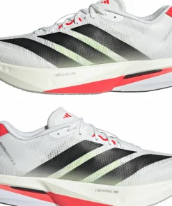 Adidas Men's Adizero Boston 13 Cloud White/Core Black/Lucid Red