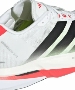 Adidas Men's Adizero Boston 13 Cloud White/Core Black/Lucid Red
