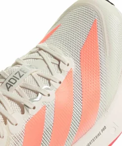 Adidas Men's Adizero Boston 13 Off White / Lucid Orange / Grey