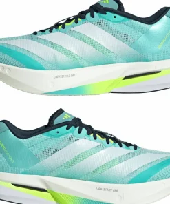 Adidas Men's Adizero Boston 13 Flash Aqua/Cloud White/Lucid Lemon
