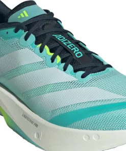 Adidas Men's Adizero Boston 13 Flash Aqua/Cloud White/Lucid Lemon