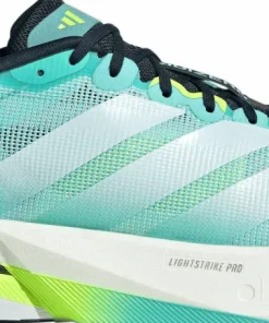 Adidas Men's Adizero Boston 13 Flash Aqua/Cloud White/Lucid Lemon