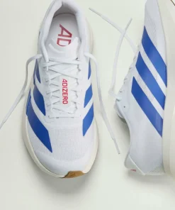Adidas Men's Adizero Evo SL Cloud White / Royal Blue / Pure Ruby