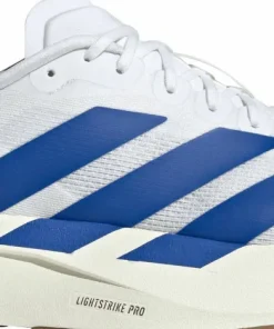 Adidas Men's Adizero Evo SL Cloud White / Royal Blue / Pure Ruby