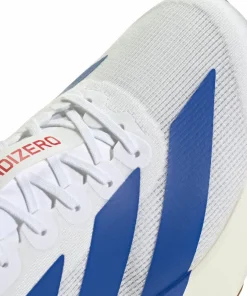 Adidas Men's Adizero Evo SL Cloud White / Royal Blue / Pure Ruby