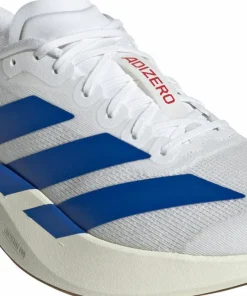Adidas Men's Adizero Evo SL Cloud White / Royal Blue / Pure Ruby