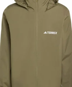 Adidas Men's Multi Essentials 2L Rain Jacket Olive Strata
