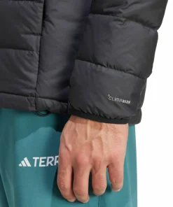 Adidas Men's Multi Light Down Hooded Jacket Black