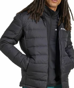 Adidas Men's Multi Light Down Hooded Jacket Black