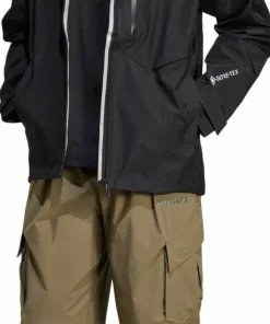 Adidas Men's Terrex Techrock 3L GORE-TEX Performance Jacket Black