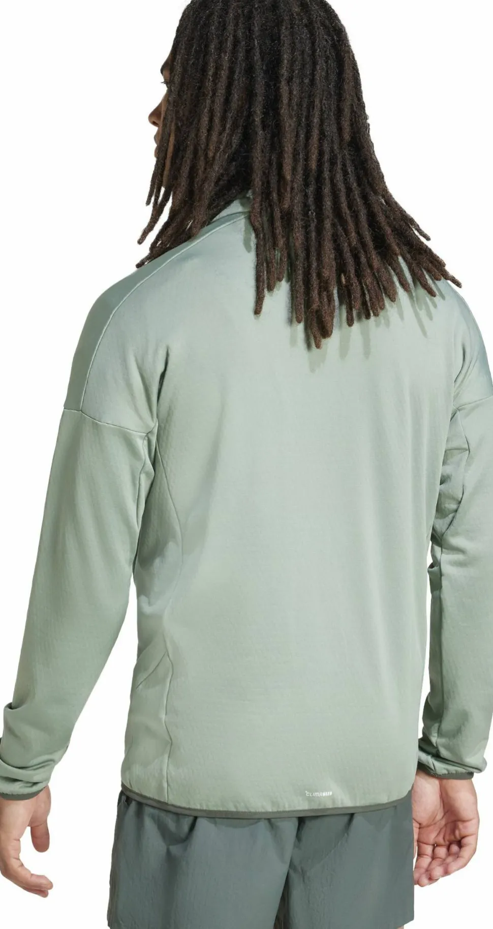 Adidas Men's Terrex Xperior Climawarm Light Fleece Jacket Silver Green