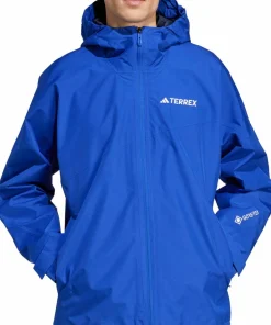 Adidas Men's Terrex Xperior 2L Gore-Tex Performance Jacket Semi Lucid Blue