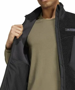 Adidas Men's Terrex Xploric High Pile Fleece Vest Black