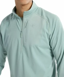 Arc'teryx Men's Delta 1/2 Zip Stone Green