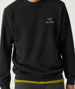 Arc'teryx Men's Emblem Fleece Crew Black