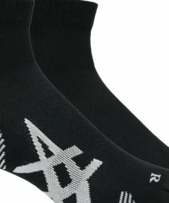 Asics 2 Pack Cushioned Run Quarter Sock Performance Black/Performance Black