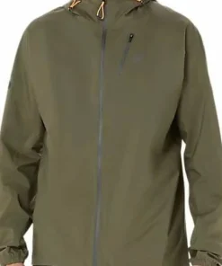 Asics Men's Fujitrail Elite Waterproof Jacket Mantle Green