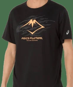 Asics Men's Fujitrail Logo Short Sleeve Top Performance Black