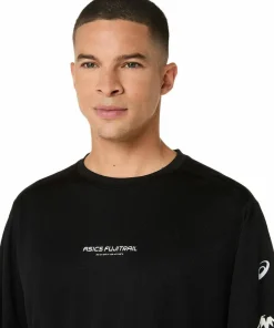 Asics Men's Fujitrail Logo Long Sleeve Top Performance Black/Carrier Grey/Cool Grey