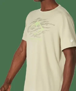 Asics Men's Fujitrail Logo Short Sleeve Top Khaki